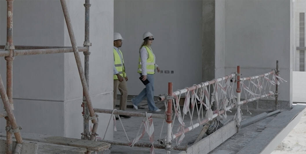 Luxury home renovation under construction in Dubai with modern interior design and bespoke architectural detailing